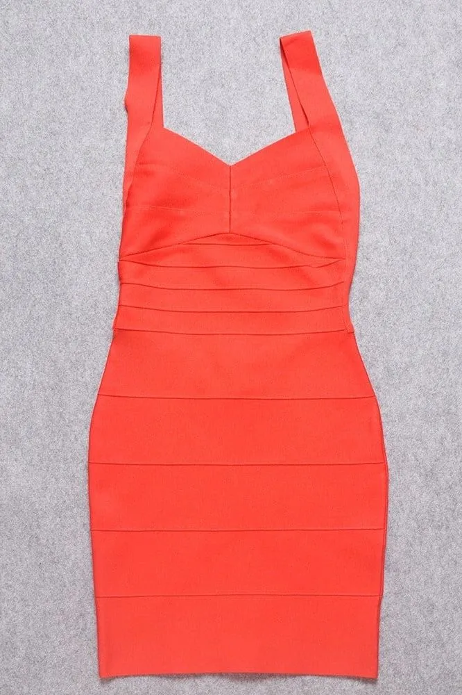 Maya Bandage Mini Dress - Lipstick Red