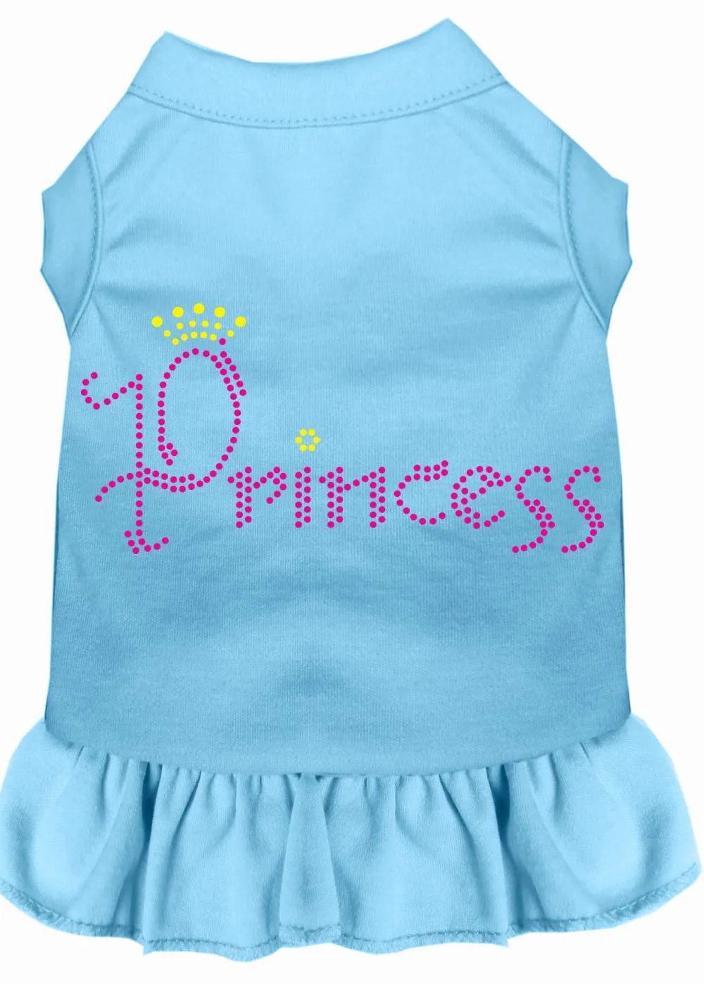 Princess Rhinestone Dress Baby Blue Xs (8)