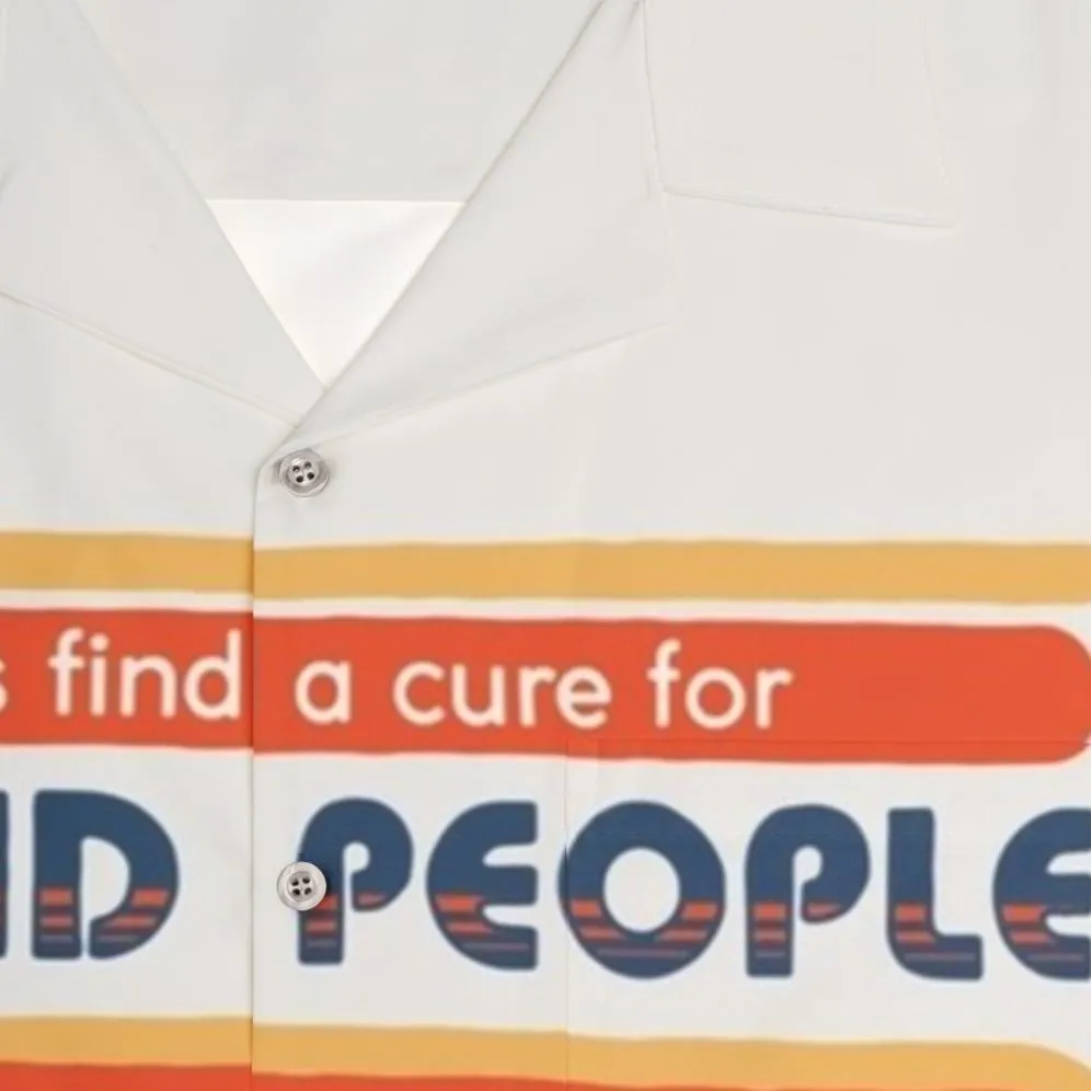 "Cure for Stupid People" Retro Hawaiian Shirt