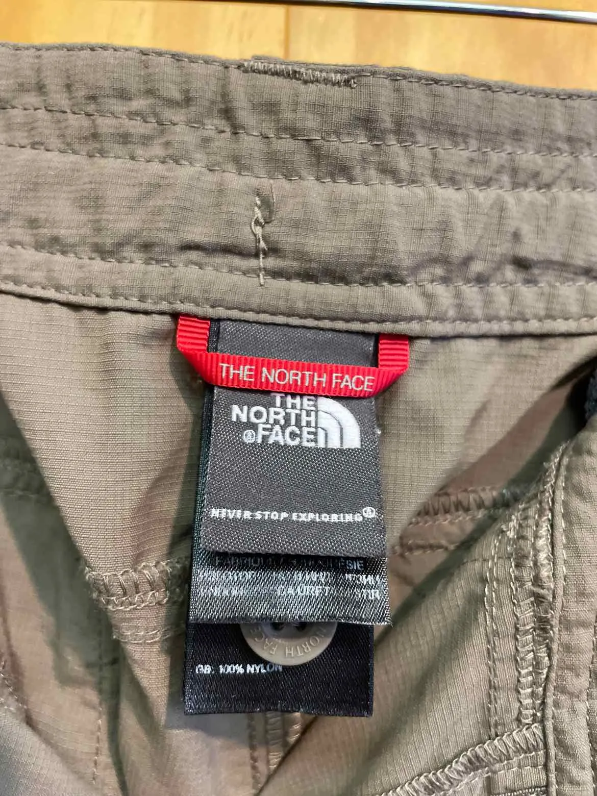 Size Medium North Face Light Brown Women's Hiking Pants