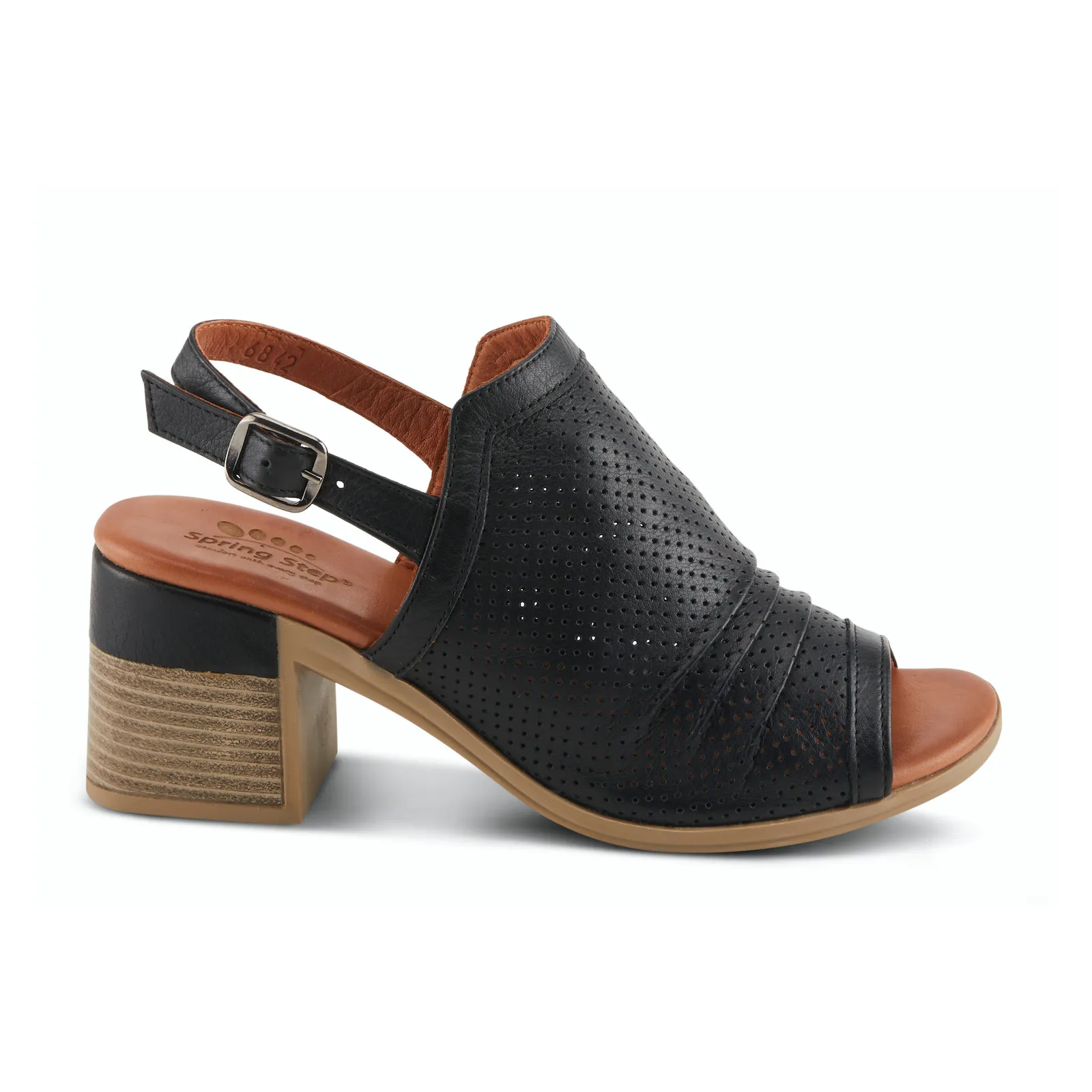 Spring Step Noctium Heeled Sandal (Women) - Black