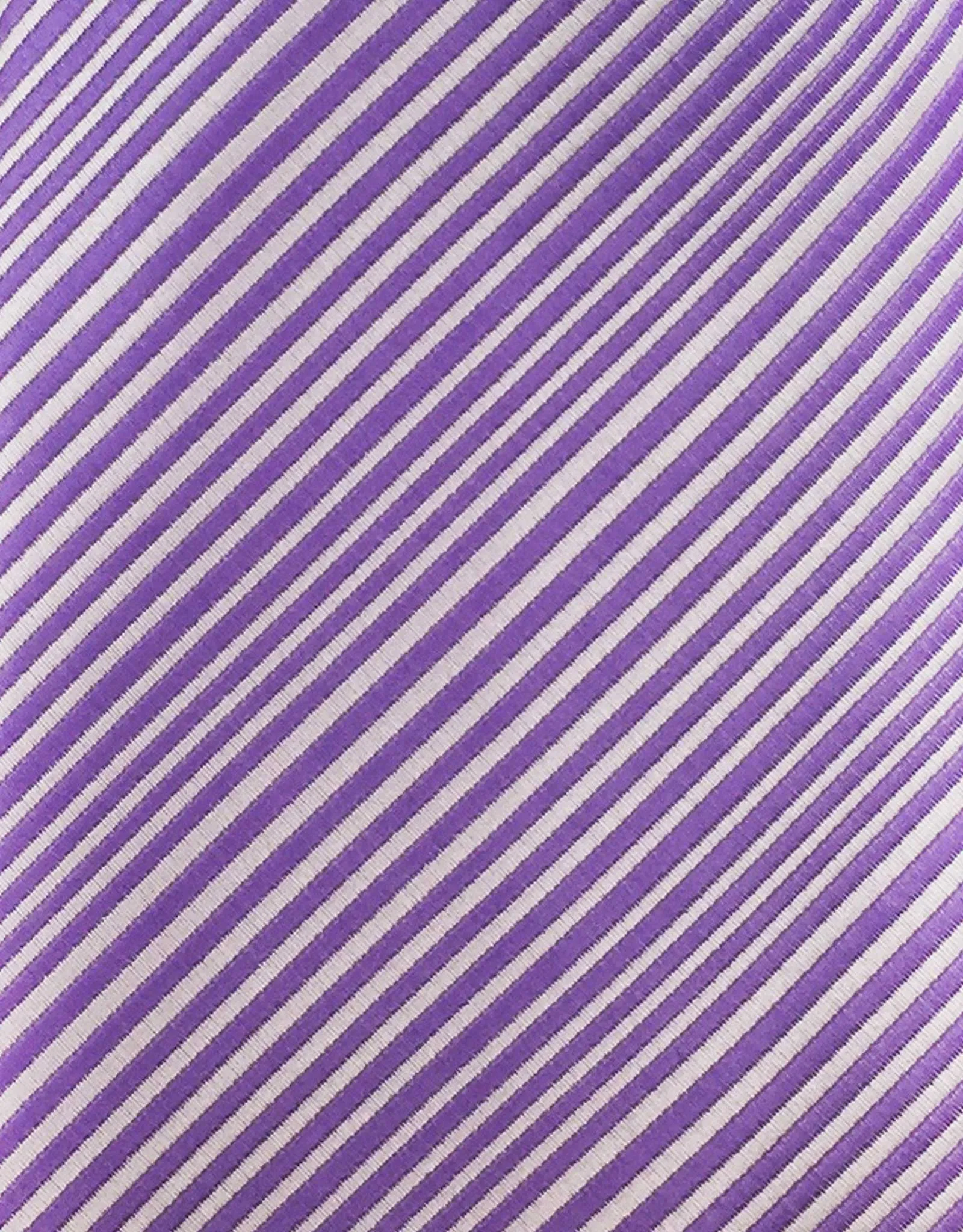 Striped Lilac Purple Extra Long Tie - 3XL