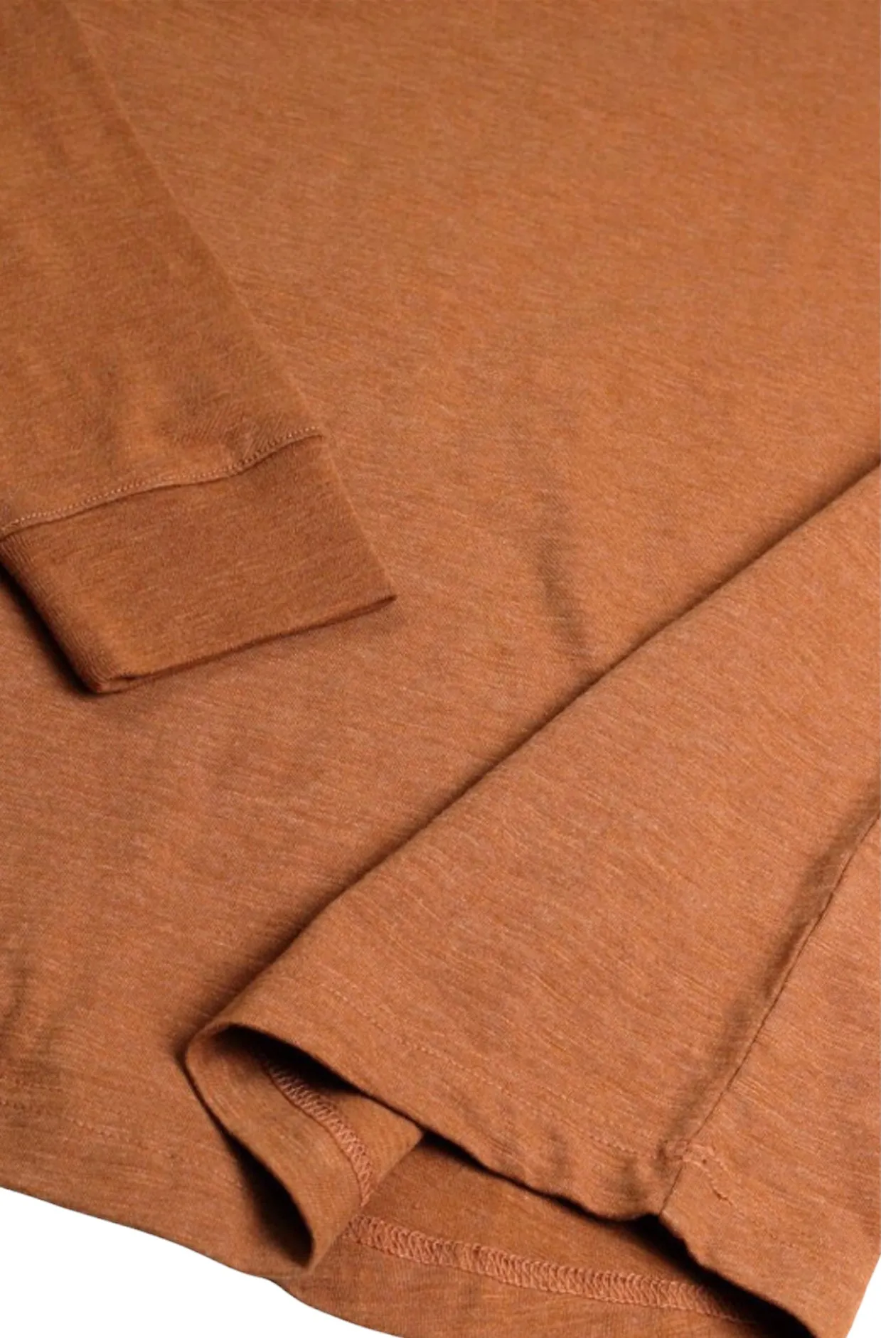 The Essential Copper Long Sleeve Henley Shirt