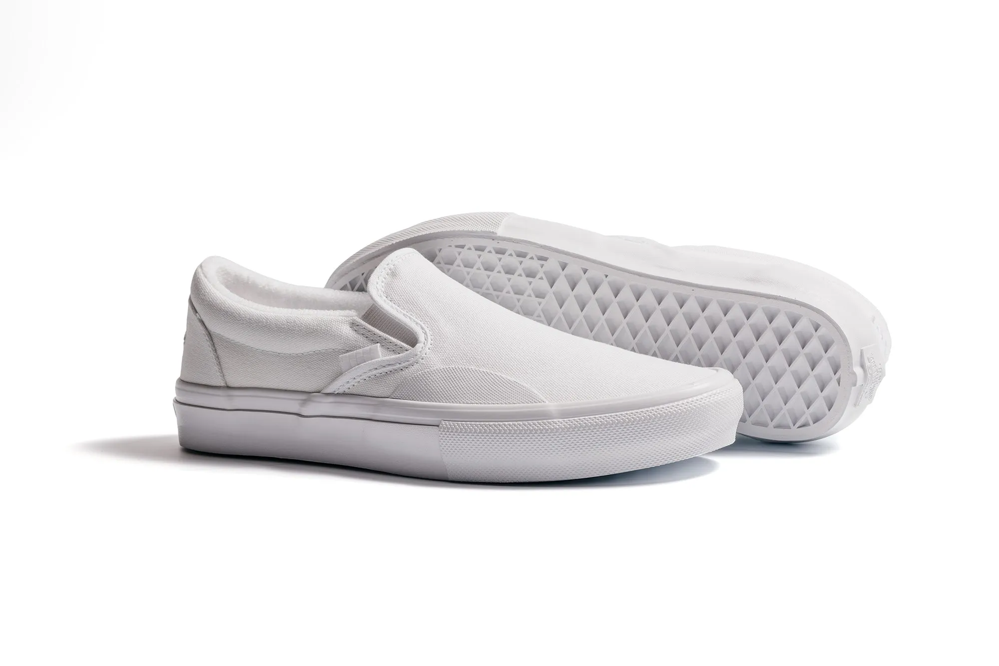 Vans x Lovenskate Skate Slip-On Shoes - White/White