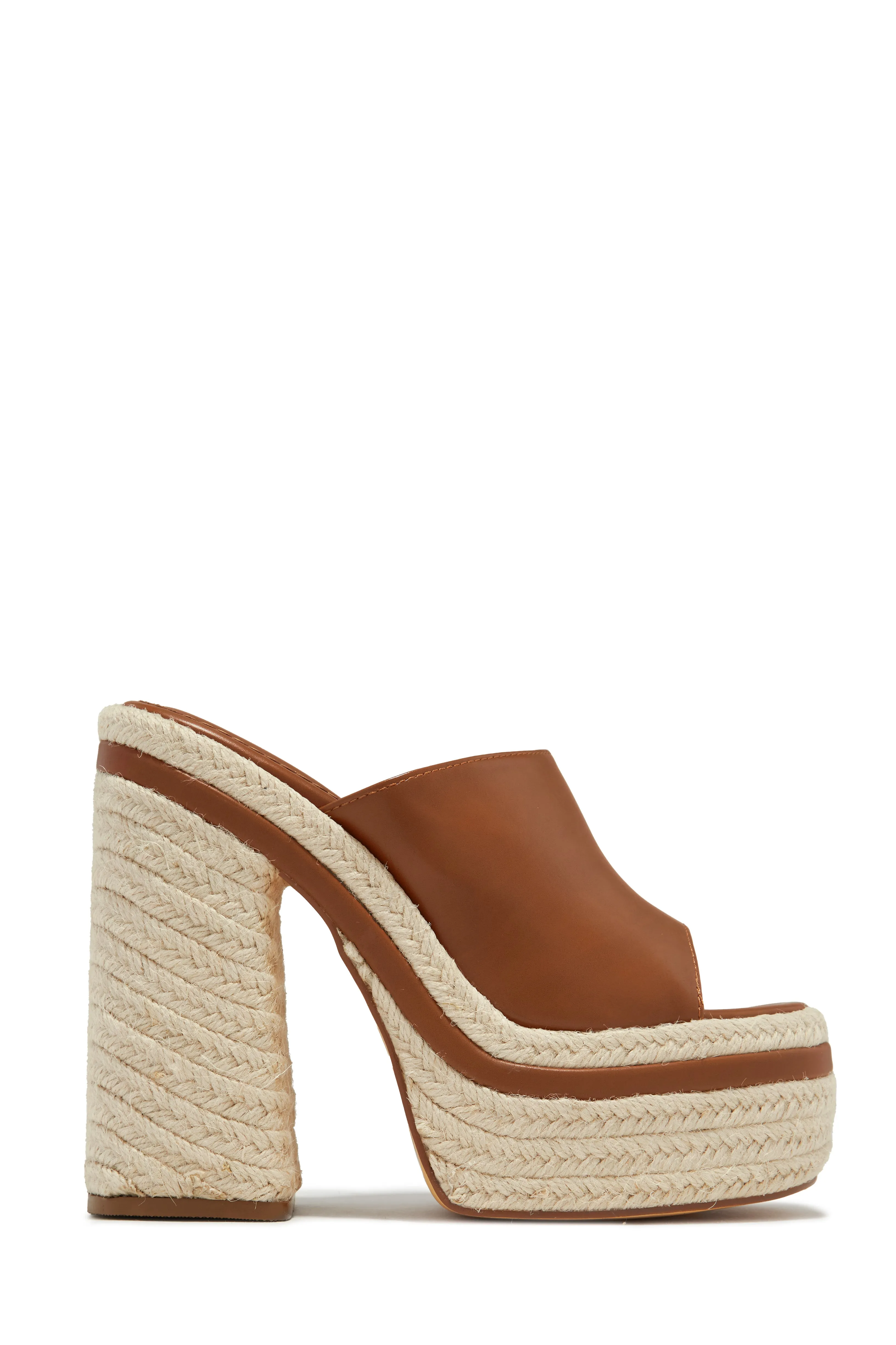 Weekend Attire Platform Block Heel Mules - Gold